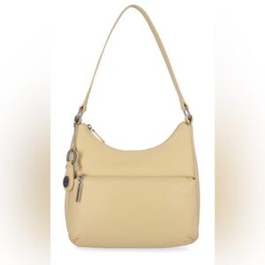 GIANI BERNINI Nappa Leather Hobo Bag (wheat color)